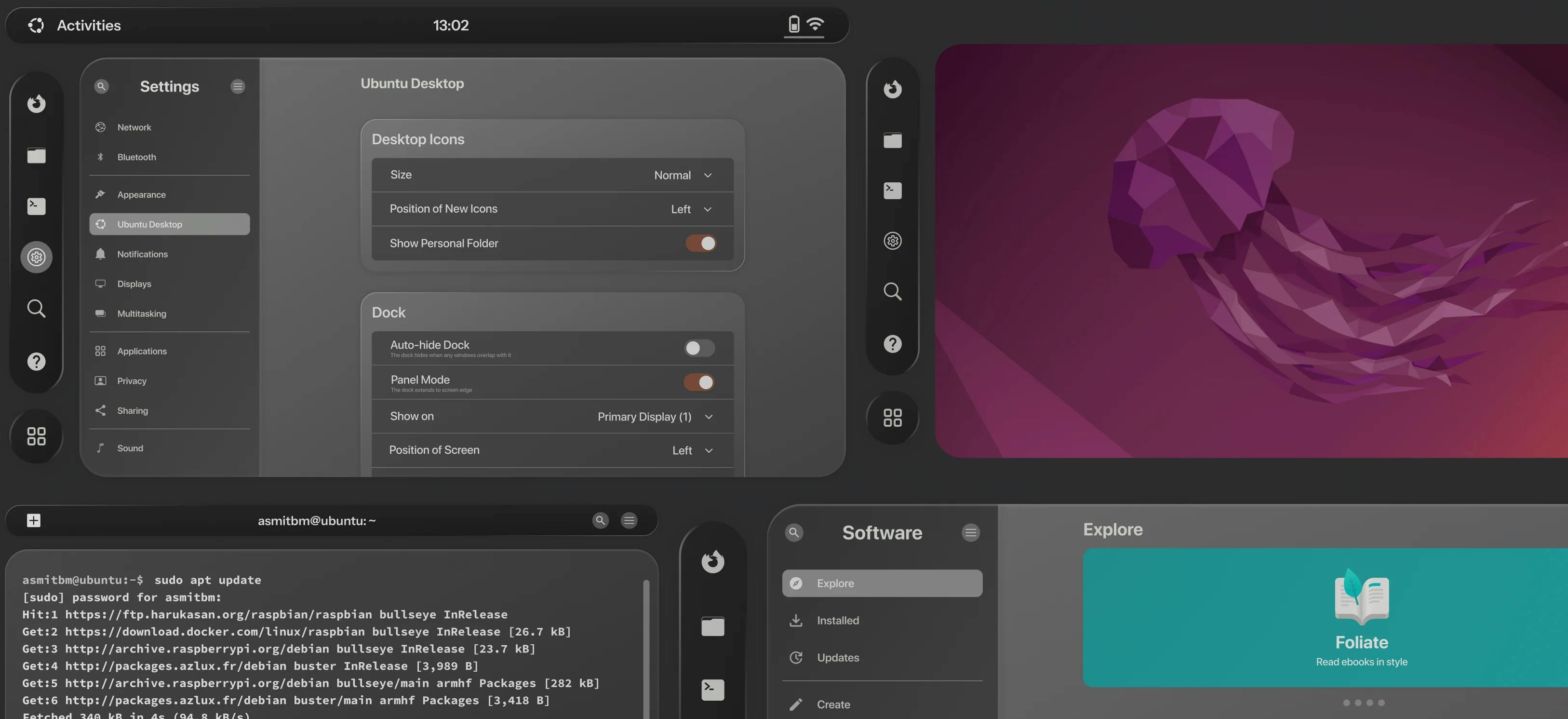 Ubuntu Spatial UI Design