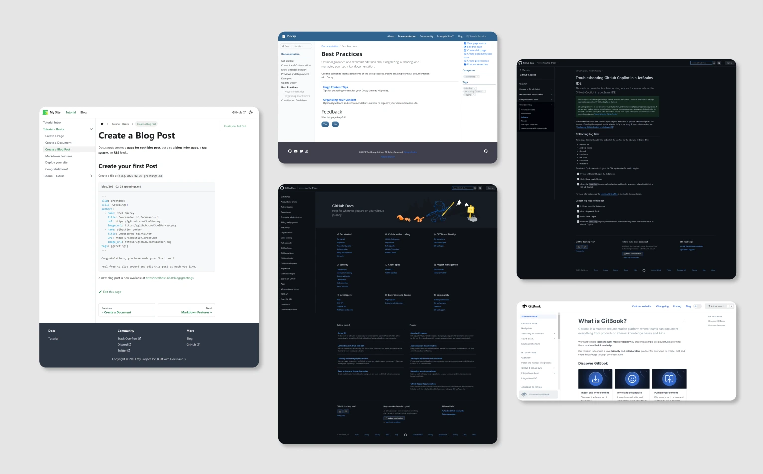analysis of documentation websites