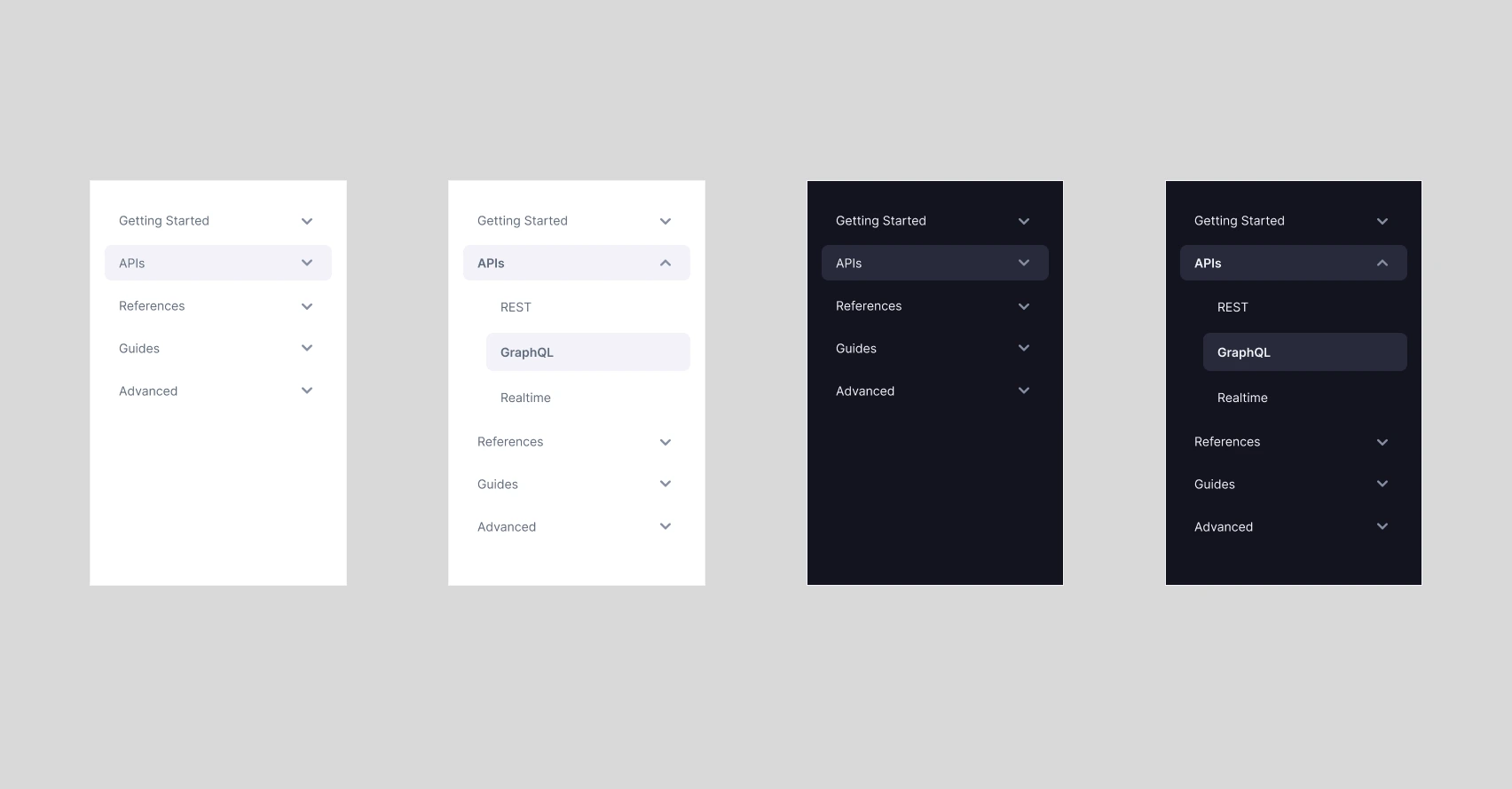side navigation