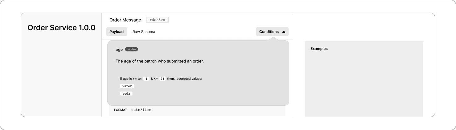 Dropdown Conditions Tab