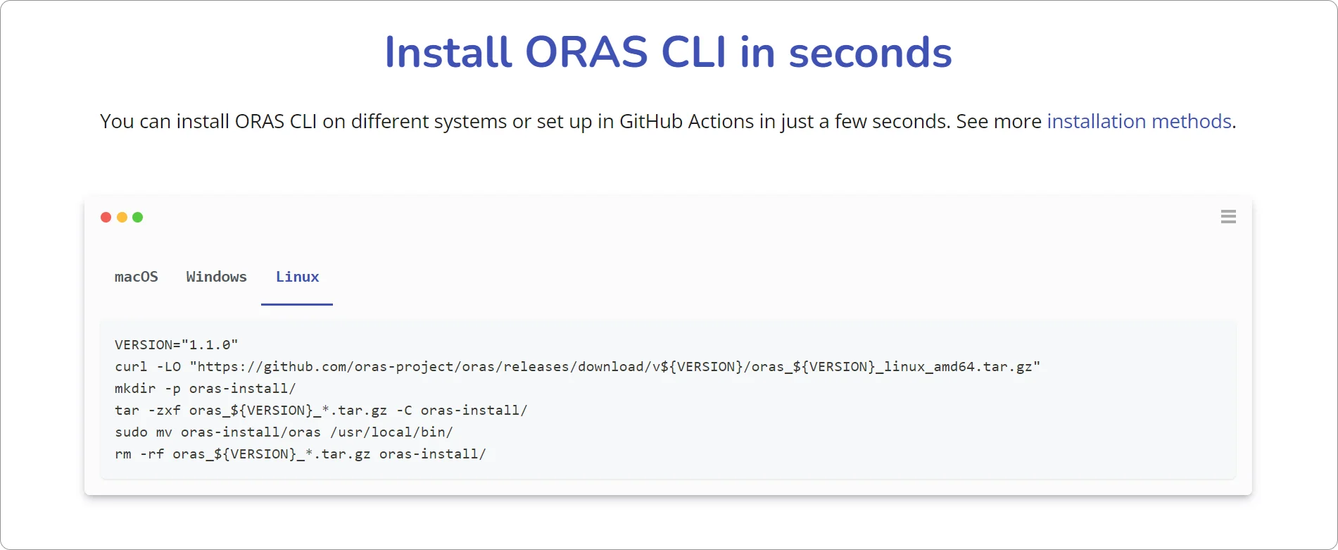 ORAS CLI