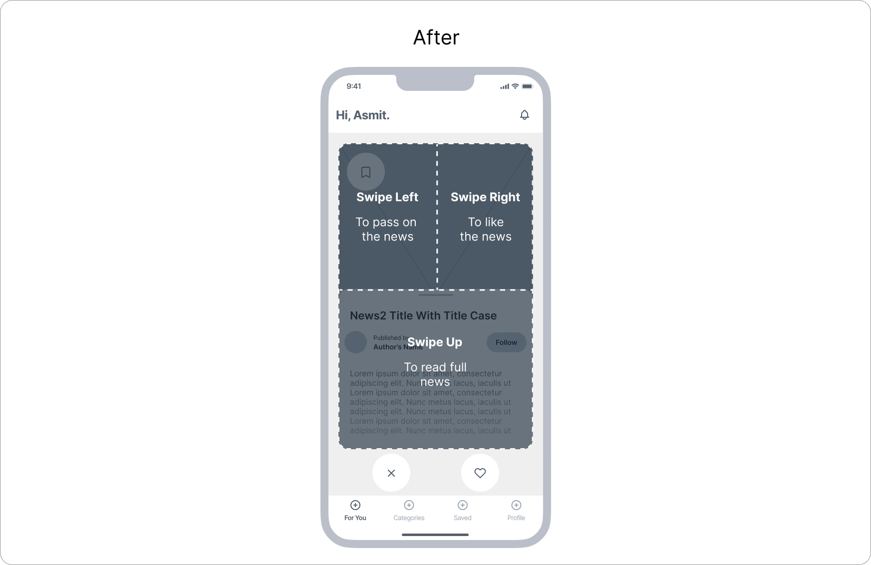Swipe Interaction Tutorial