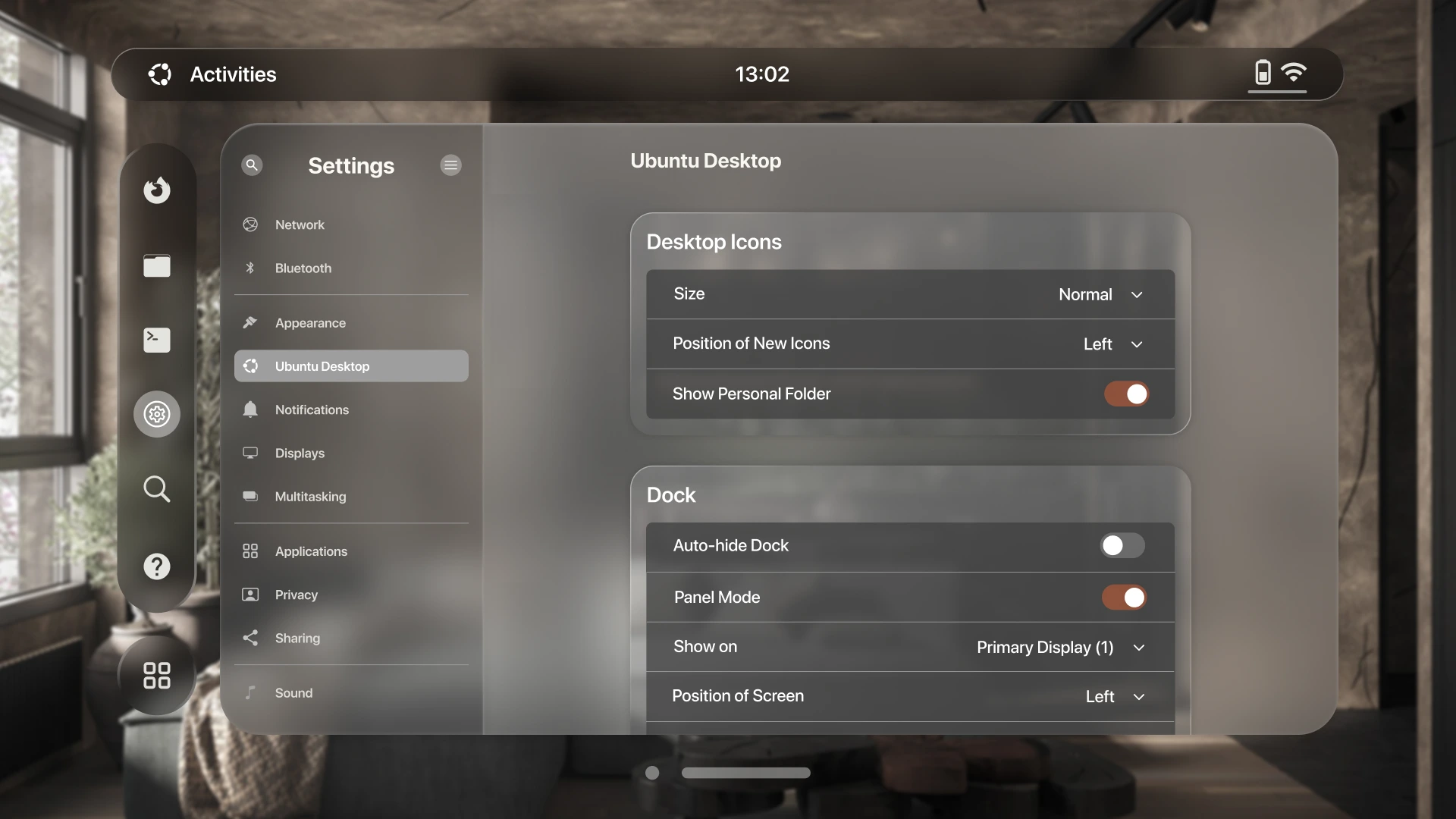 Settings final design